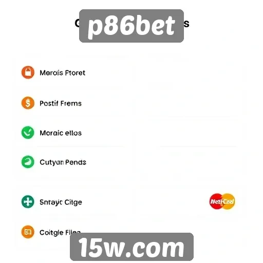 Métodos de pagamento aceitos pelo p86bet