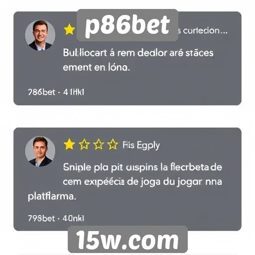 Avaliações de usuários sobre p86bet